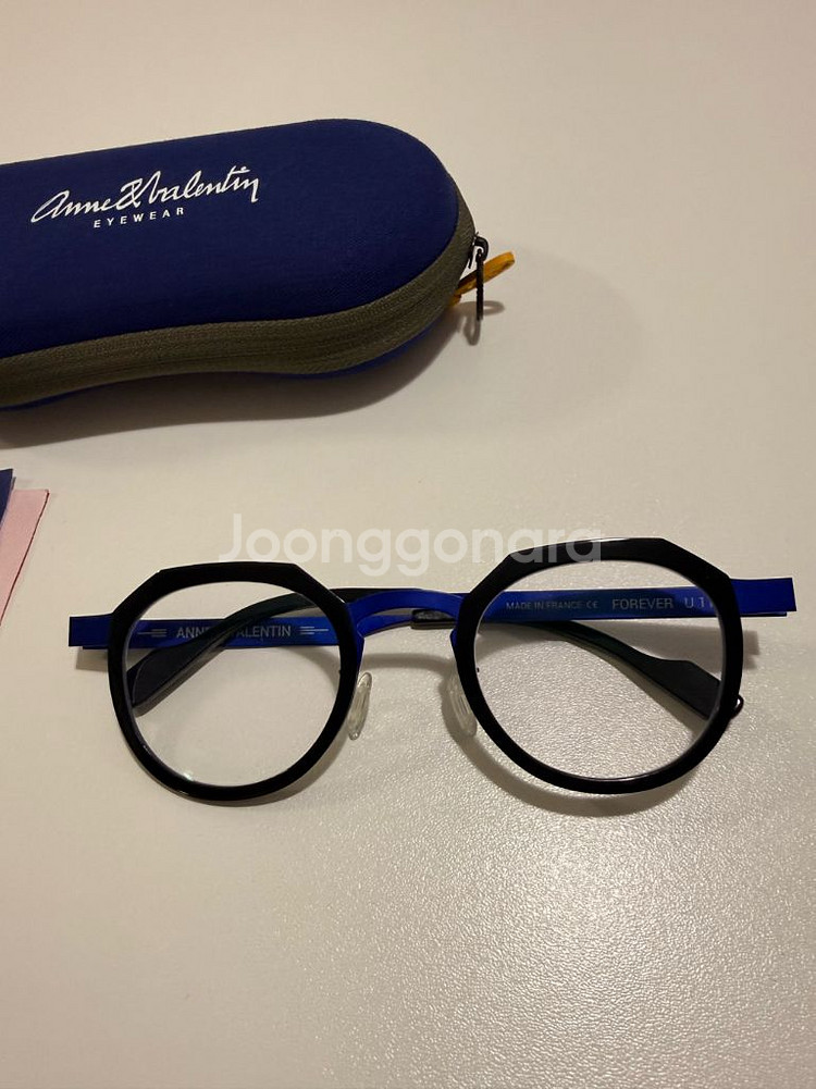 프랑스 안네발렌틴 U118 블랙/블루 안경 Anne--4