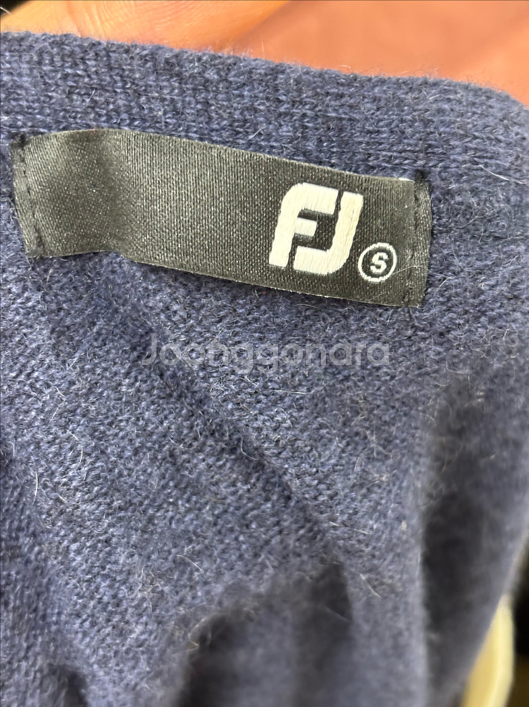 FJ 풋조이 네이비 캐시미어 가디건 S(85)--7
