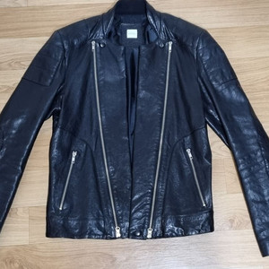 가죽 자켓 남성 바이커 레더 자켓(리얼 램스킨)