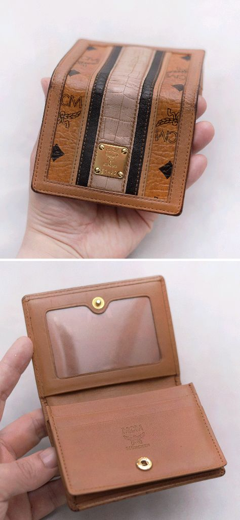 MCM 트레이시 비세토스 가죽 카드.명함 지갑 이미지