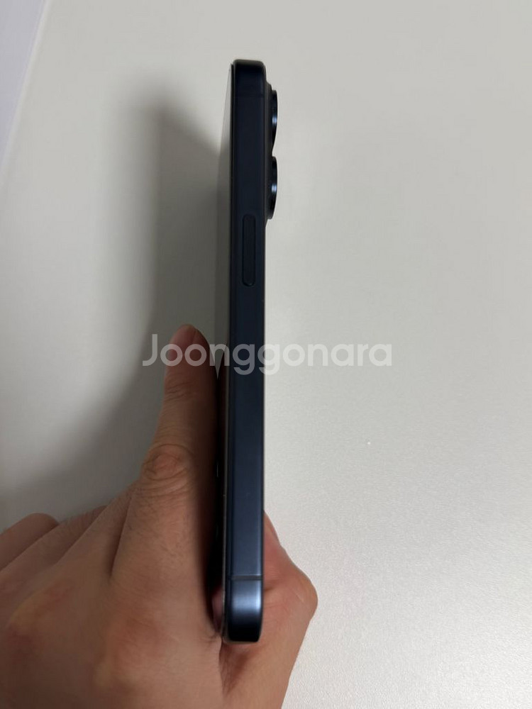 아이폰15pro 블루 티타늄 128GB s급--4