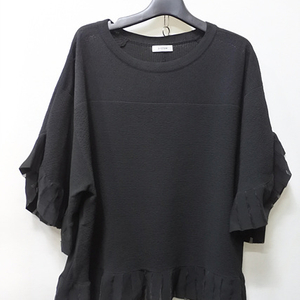 시스템 러플 니트 티셔츠 F