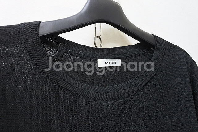 시스템 러플 니트 티셔츠 F--1