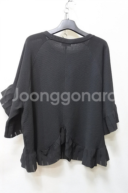 시스템 러플 니트 티셔츠 F--5