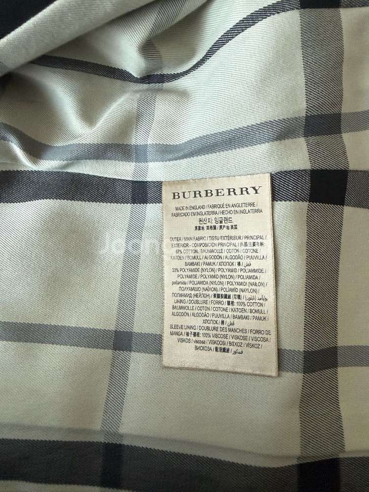 버버리 히본 미드 코튼 트렌치 코트 블랙--6