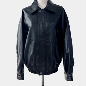 라두나 제작 블루종 가죽 자켓 정가33