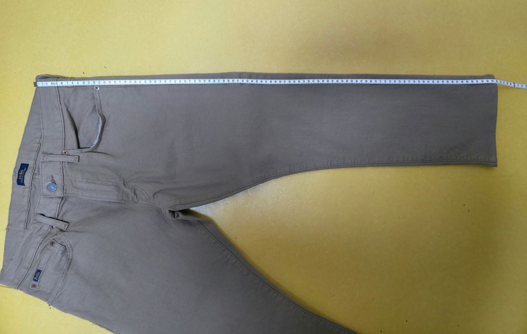 폴로 바릭 스트레이트 데님 팬츠(카키)--8