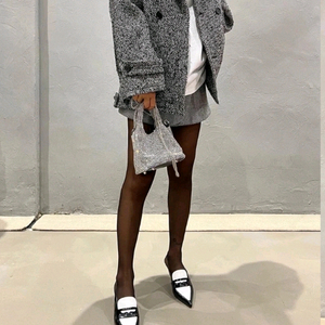 부루하하 라인스톤 체인 숄더백