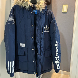 아디다스 오리지널스 다운 파카 네이비 청소년 105