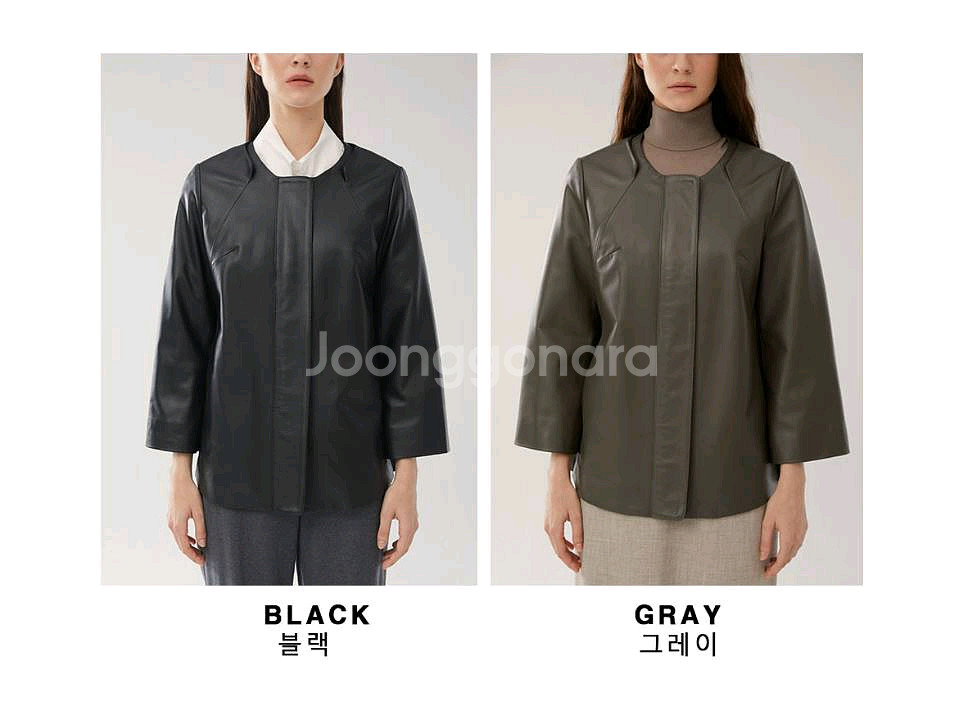 여성 양가죽자켓 헤스티지 블랙66--4