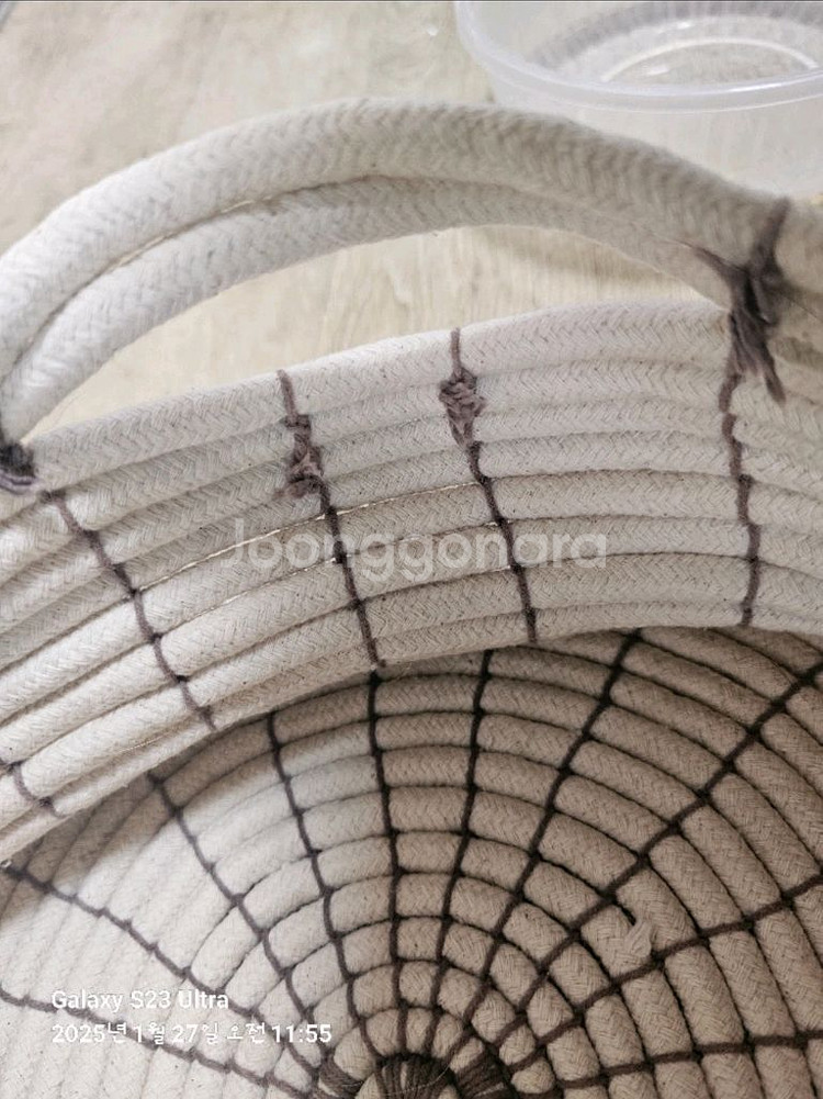 패브릭바구니 2개 일괄--5