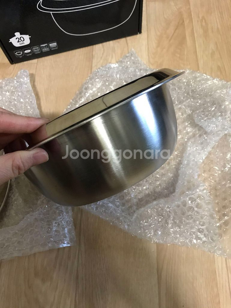 쿠헴바움 스테인리스 가마솥 20센치 새상품--2