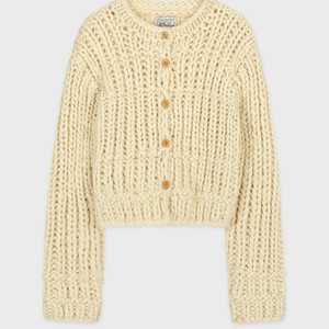 시눈 핸드메이드 숏 가디건 아이보리