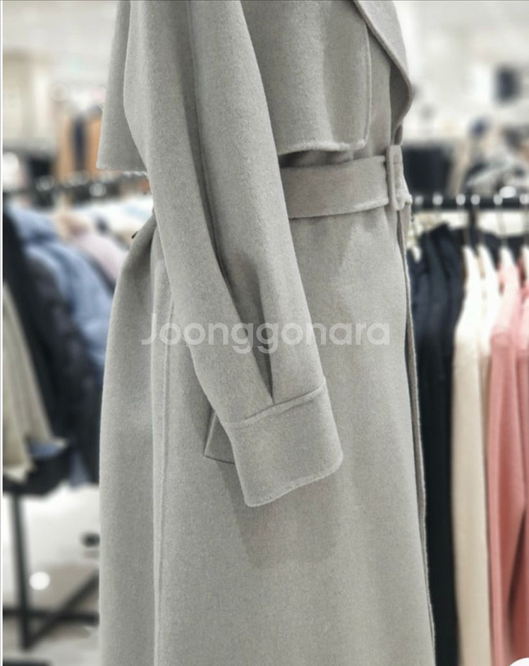 온앤온 멜란지카키 벨티드 코트--1