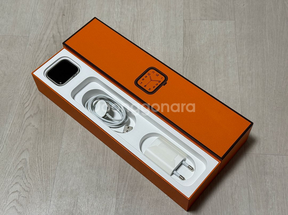 (배터리88) 애플워치6 에르메스 44mm 스테인리스--0