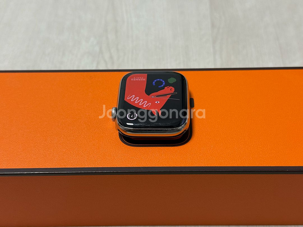 (배터리88) 애플워치6 에르메스 44mm 스테인리스--3