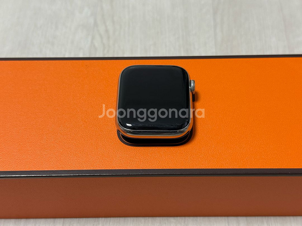 (배터리88) 애플워치6 에르메스 44mm 스테인리스--5