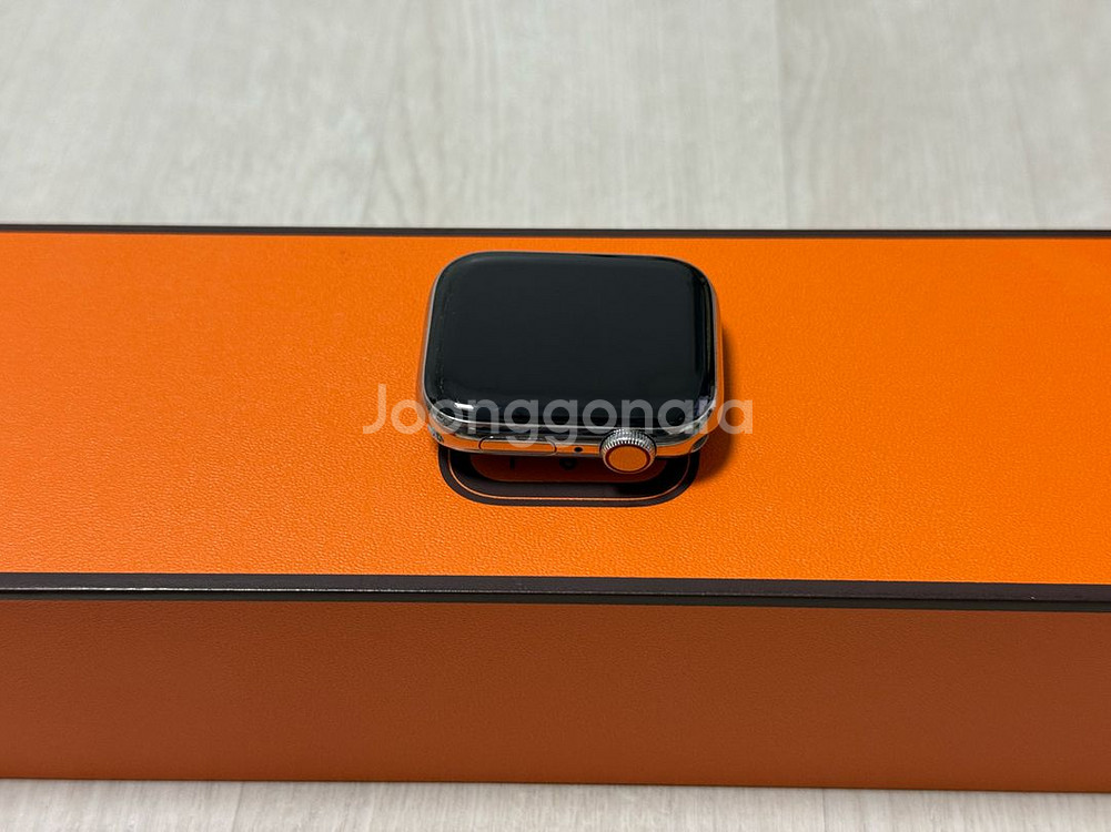 (배터리88) 애플워치6 에르메스 44mm 스테인리스--2