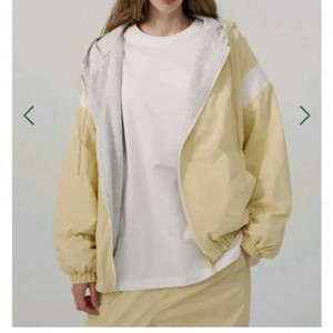 더바넷 the barnnet 옐로우 리버시블 후드집업