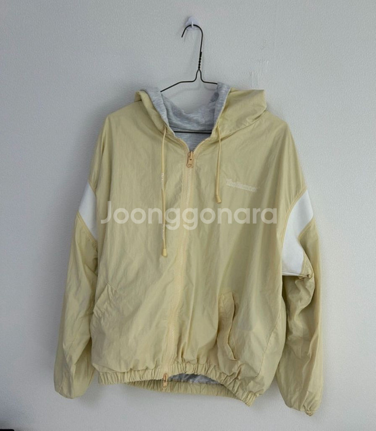 더바넷 the barnnet 옐로우 리버시블 후드집업--1