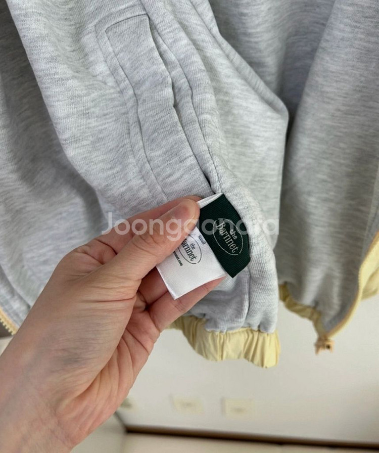 더바넷 the barnnet 옐로우 리버시블 후드집업--6