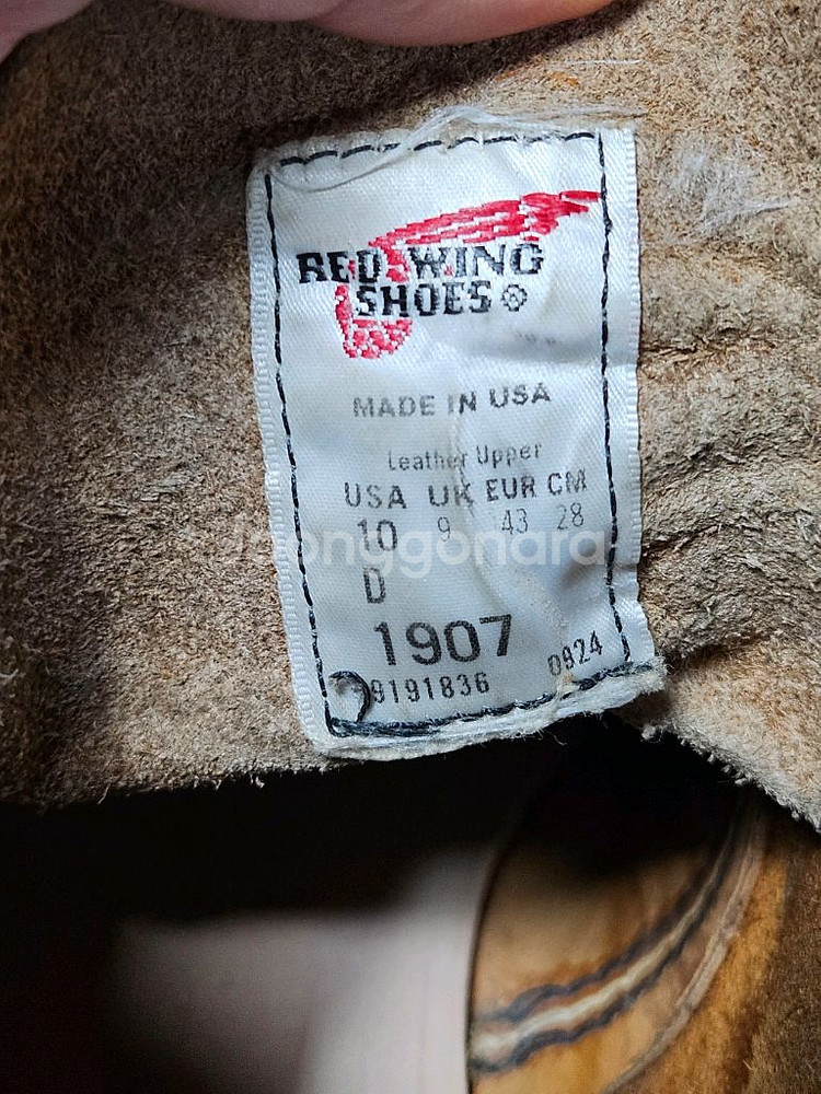 280)레드윙 목토 1907 10d--6