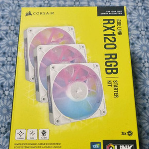 커세어 icue link rx120 화이트 스타터킷