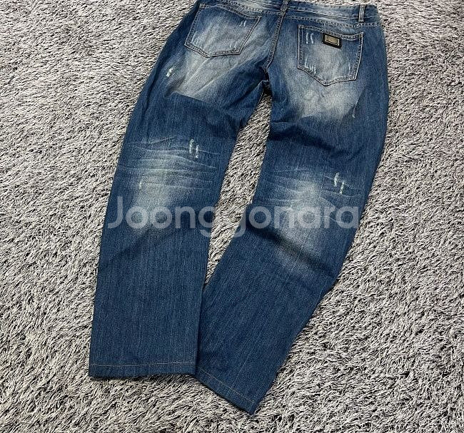 돌체앤가바나 금장 청바지 데님팬츠 데님청바지 34인치--2