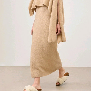 더캐시미어 부클레 니트 볼레로 셋업 랑방 마인 타임