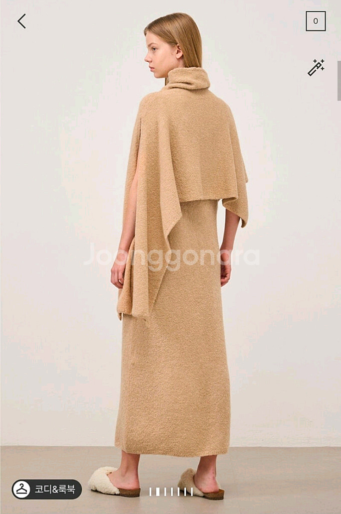 더캐시미어 부클레 니트 볼레로 셋업 랑방 마인 타임--2