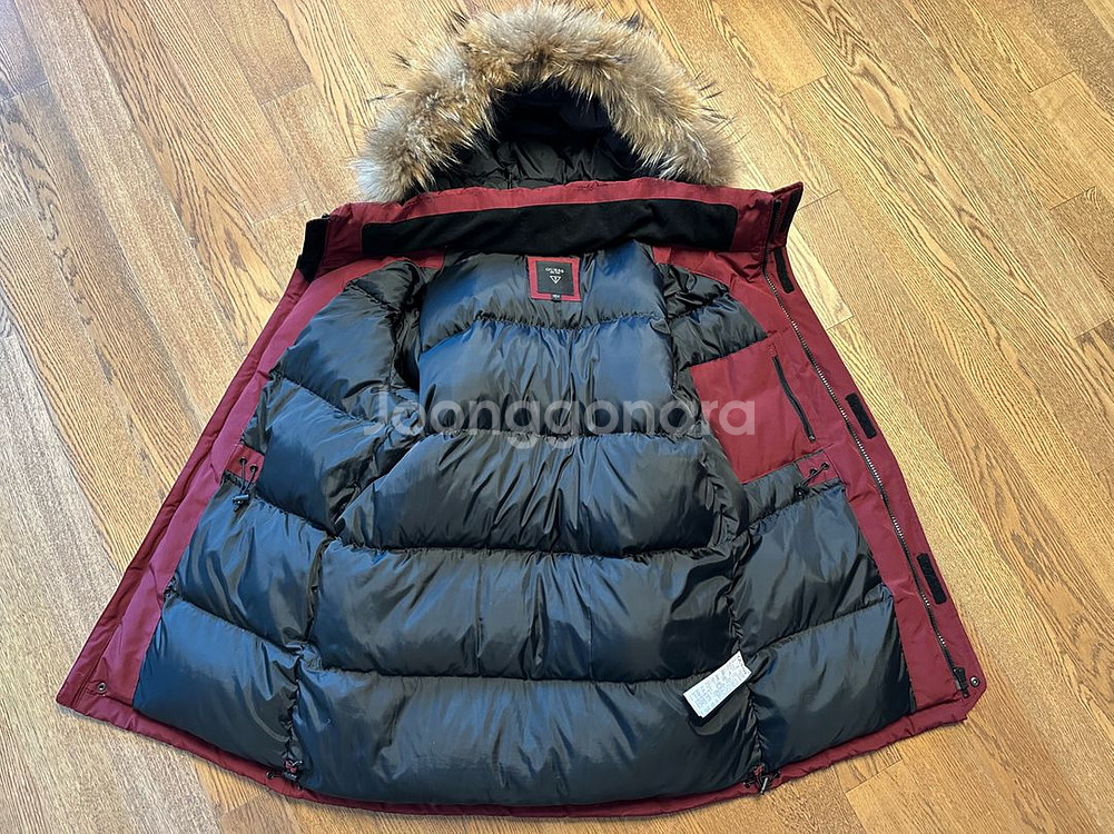 게스 남성 다운 점퍼 L--1