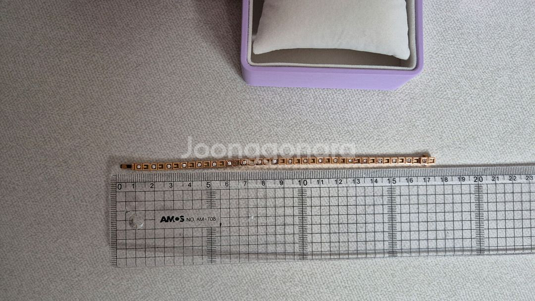 [새상품]골든듀 지디큐브 다이아 팔찌--3