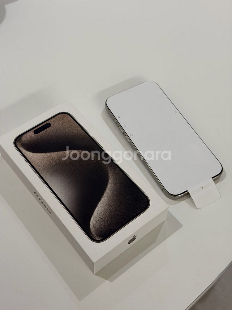 (리퍼새제품)아이폰15프로 내츄럴티타늄 256--0