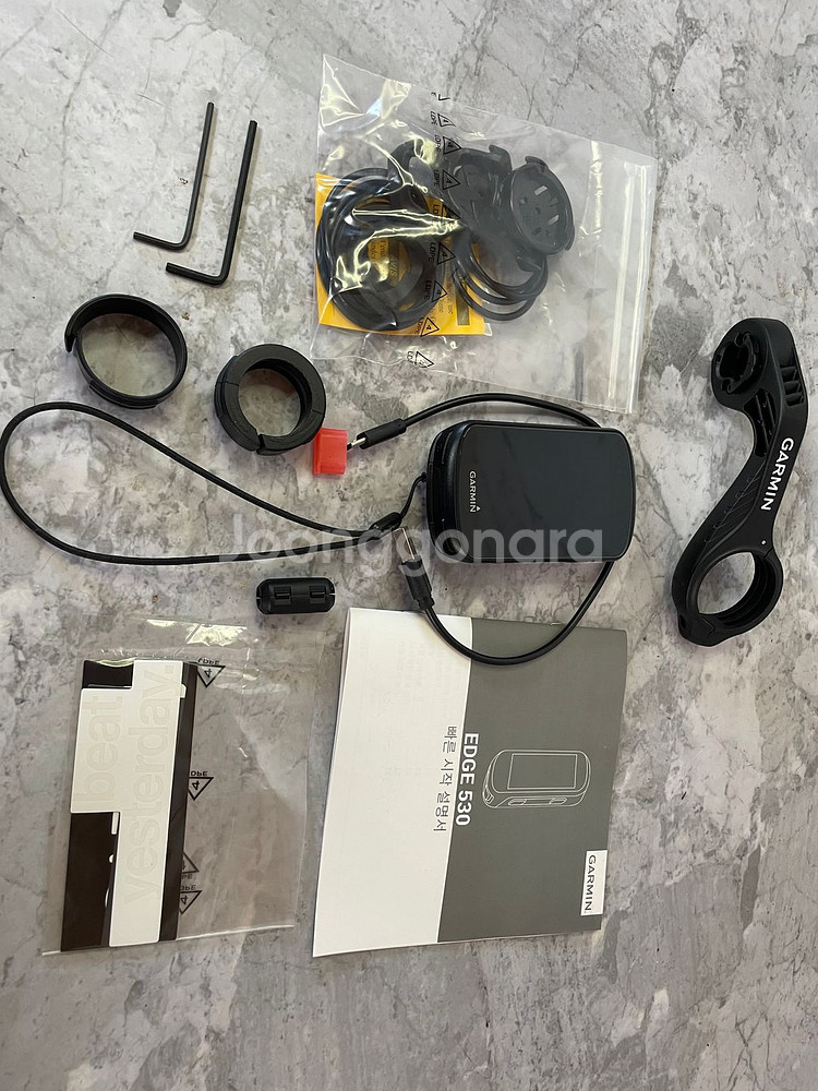 가민 엣지530, 심박센서, 골전도 이어폰--0