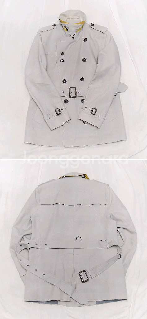 버버리 뉴켄징턴 숏트렌치코트 레인자켓 (M 100+)--2