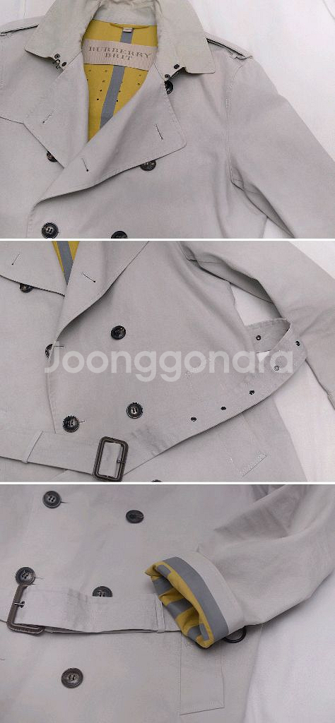 버버리 뉴켄징턴 숏트렌치코트 레인자켓 (M 100+)--7