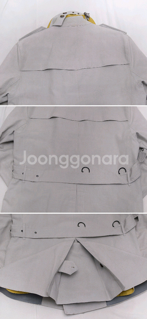 버버리 뉴켄징턴 숏트렌치코트 레인자켓 (M 100+)--4