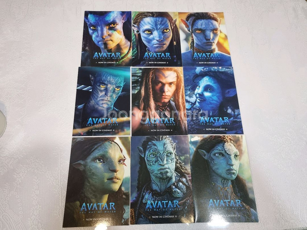 네고가능) 아바타 물의 길 메가박스 미니 포스터 세트--0