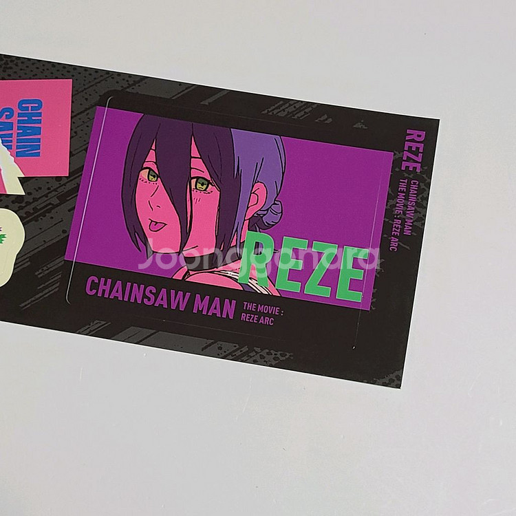 체인소맨 레제편 극장판 한정 스티커 세트--2