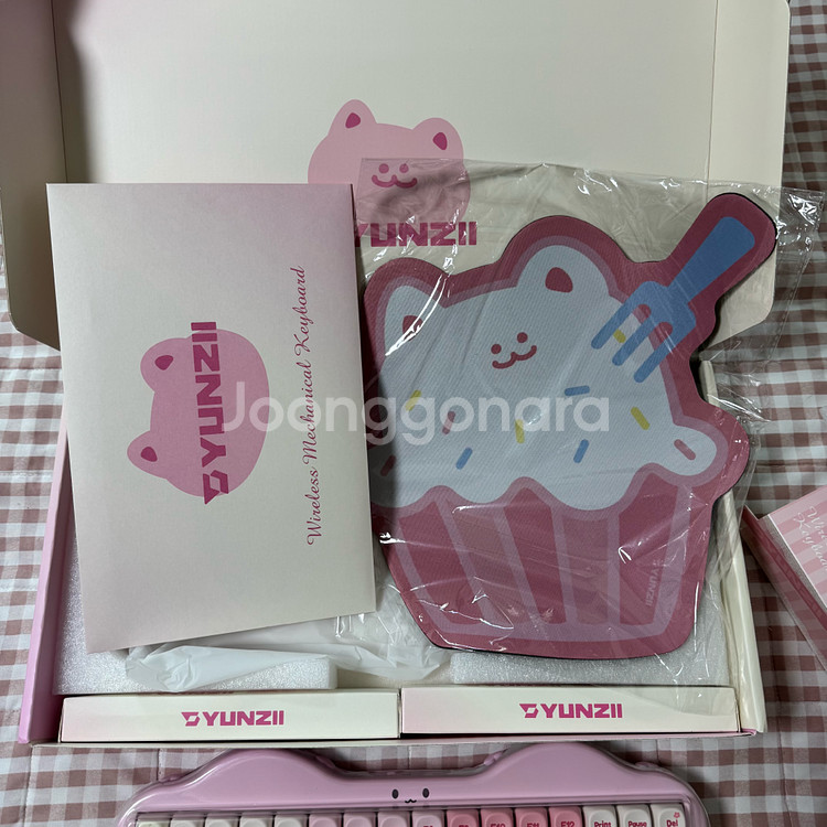 Yunzii C75 유무선 기계식 키보드 윤지 고양이--1