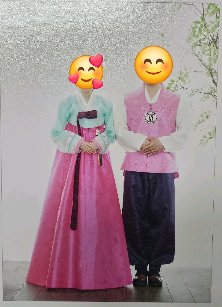 신랑신부 한복 세트 (한양주단)--1