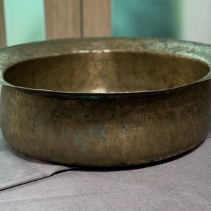 옛날 유기 대야