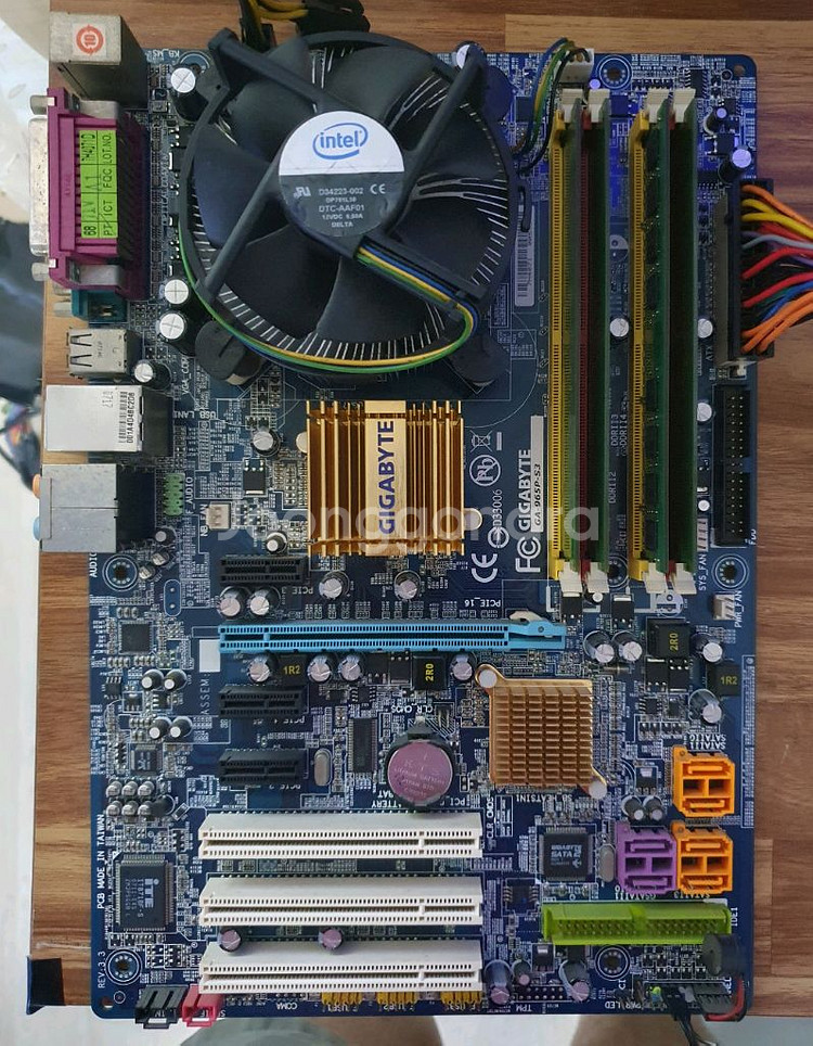 기가바이트 965P 메인보드/E6550/4GB 세트--0