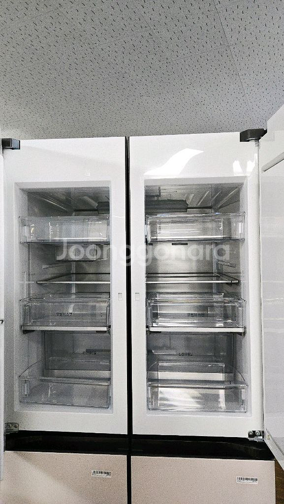 오브제 4도어 양문형냉장고--1