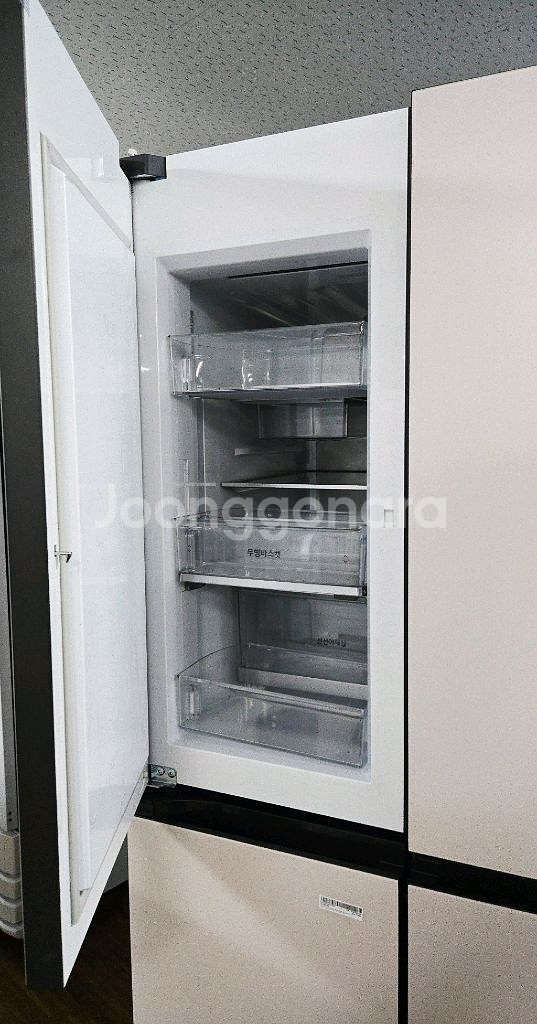 오브제 4도어 양문형냉장고--4