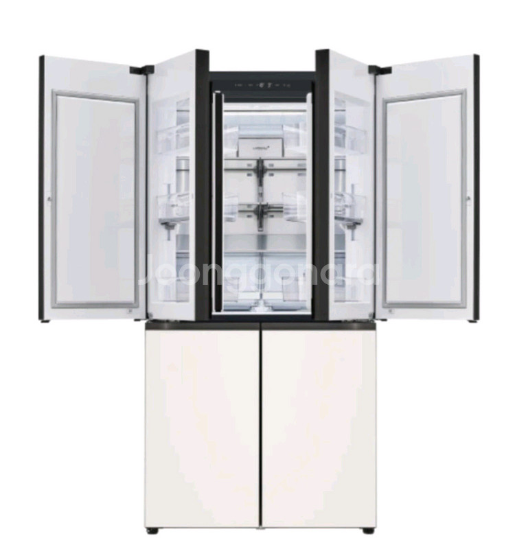 오브제 4도어 양문형냉장고--7