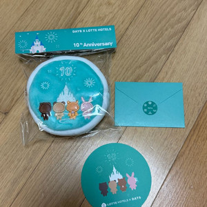 데이식스 롯데호텔 파우치 포카 코스터