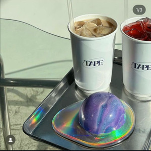빈티지 오팔 코스터 찻잔 세트