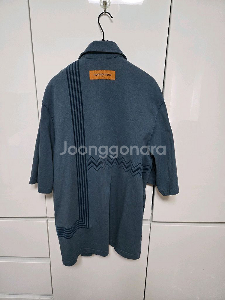 루이비통 카라코람 반팔 져지 셔츠 XL 국내매장판--1