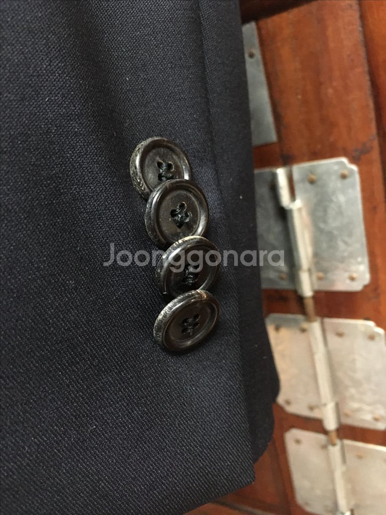 솔리드옴므 네이비 블레이져 95사이즈--3